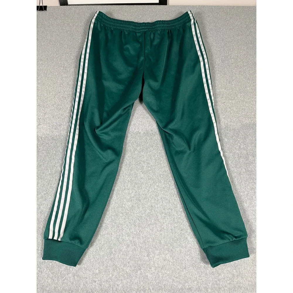 Adidas Originals Superstar Track Pants Mens 2XL Green EJ9701 3-Stripe Joggers
